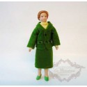 Muñeca, señora traje verde