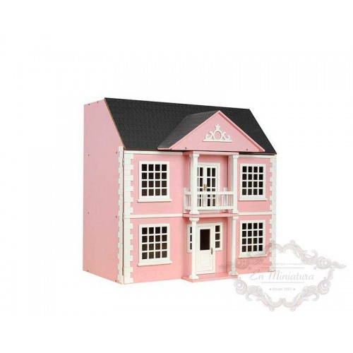 Casa de muñecas Newnham Manor color rosa