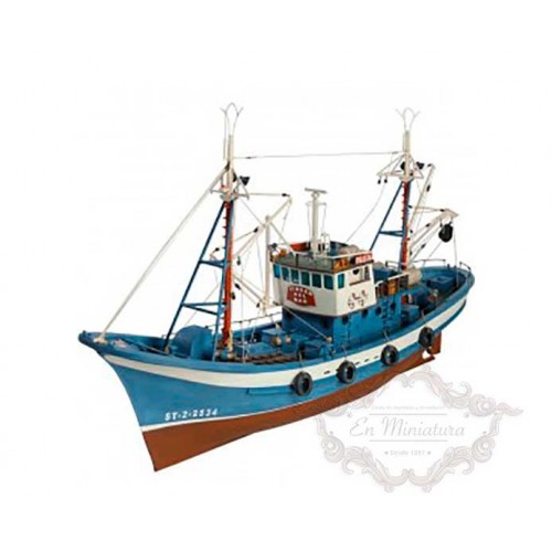 Model Tuna boat of the Bay of Biscay