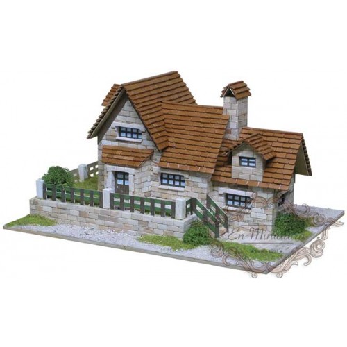 Model of brick house, Chalet 1417