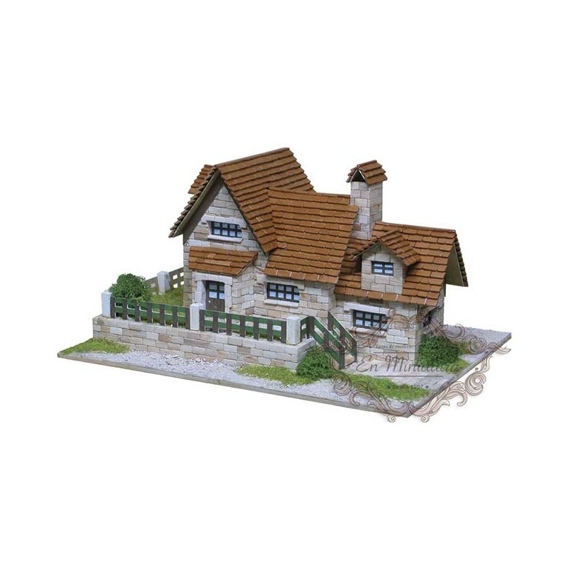 Model of brick house, Chalet 1417