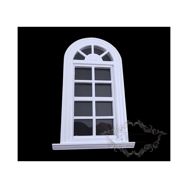 White arch window