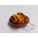 Basket of fruits with bananas