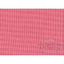 Red and white square fabric