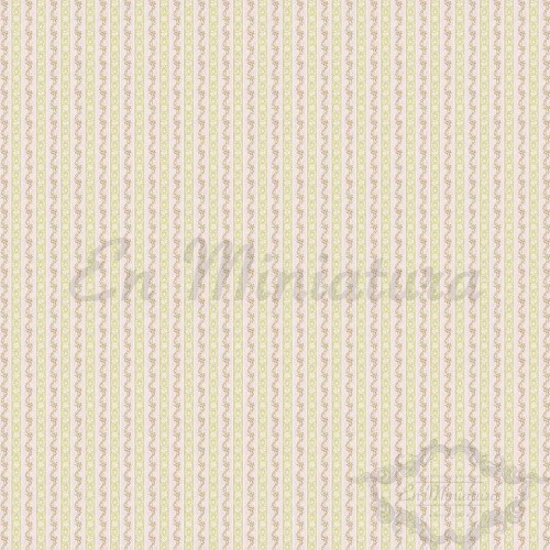 Wallpaper Stripes Olive / Lilac