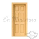 Panel Door Natural Wood