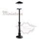 Lamppost in metal with light, street
