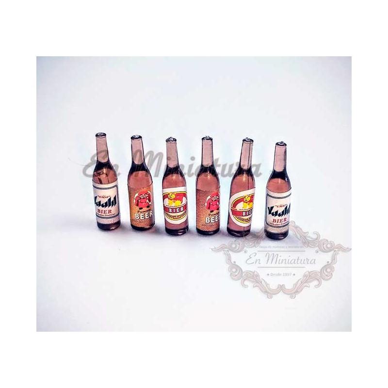 Cervezas en miniatura