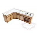 Modules for kitchen in wood