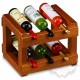 Bottle rack with wine bottles
