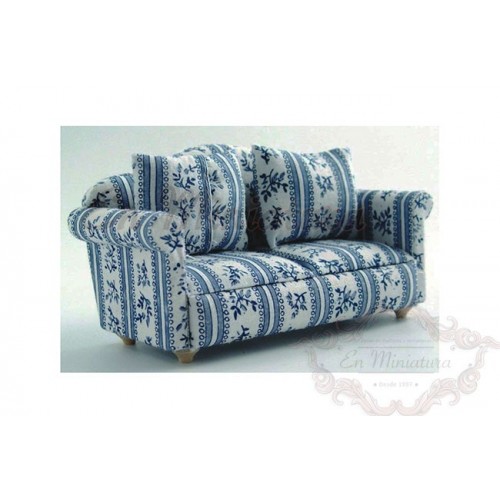 Sillón o sofá en tonos azules