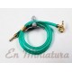 Hose with support and tap for garden