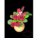 Flowerpot with flowerpot roses