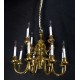 Golden chandelier for dollhouses