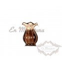 brown miniature vase