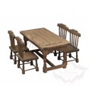 Rustic table and chair