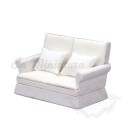 Sofá estilo moderno en miniatura Blanco