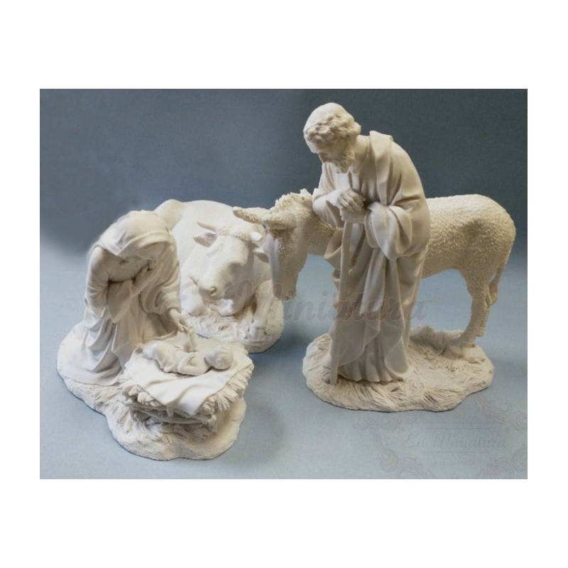 Nativity figures to paint in marble or polyresin. blank figures