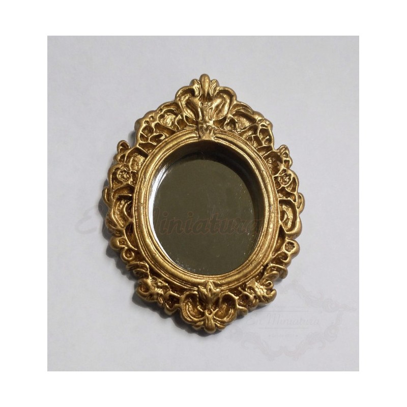 Golden cornucopia mirror