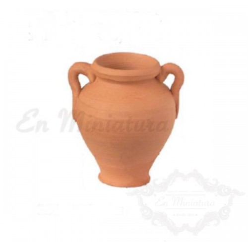 Clay jar with handles 5cm