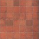 Red tile floor paper with relief (Tile size 3cm x 3cm)