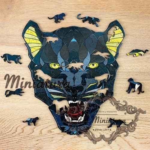 Puzzle Panther (S) 80 pieces wooden box