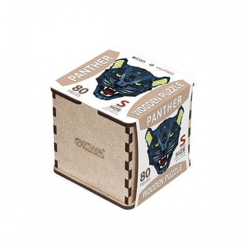 Puzzle Panther (S) 80 pieces wooden box