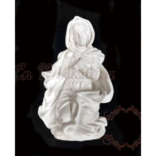 Marble nativity scene 10 pieces 12 cm