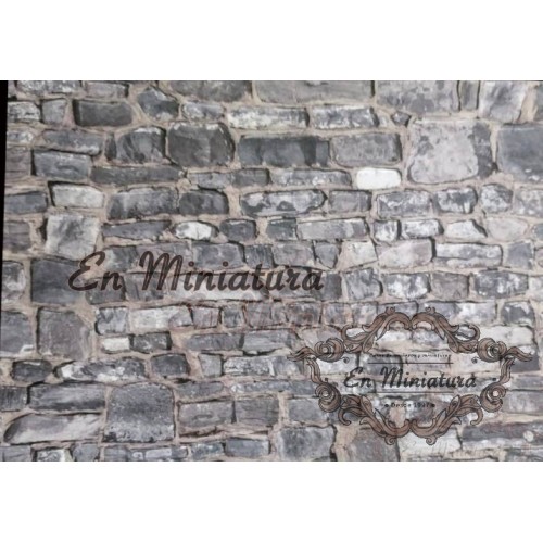Embossed stone paper for models or Nativity scenes
