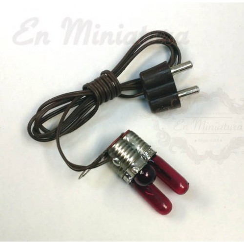 Led fire red light with Cable and Plug 3-4.5V