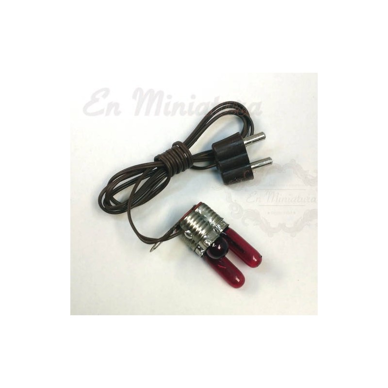 Led fire red light with Cable and Plug 3-4.5V
