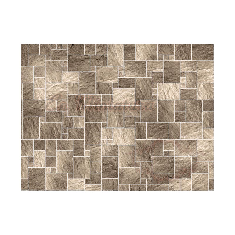 Paper with stone floor relief