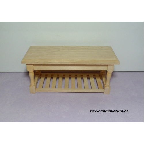 Mesa madera natural