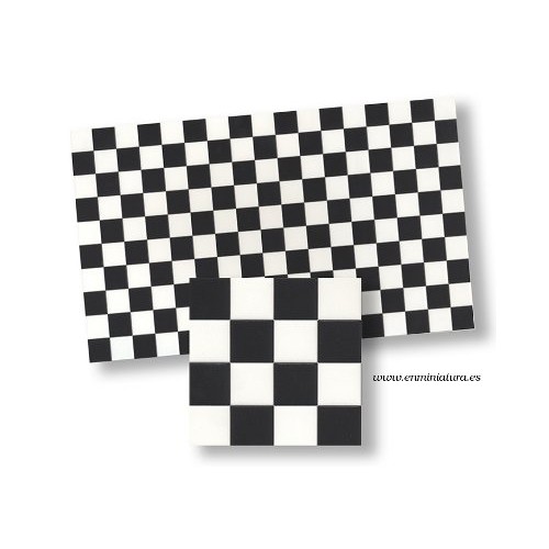 Black and white tiles