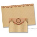 Paper with ocher stripes