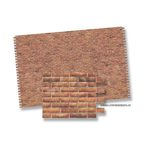 Embossed brick paper