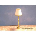 led Lamp light with golden foot and white screen