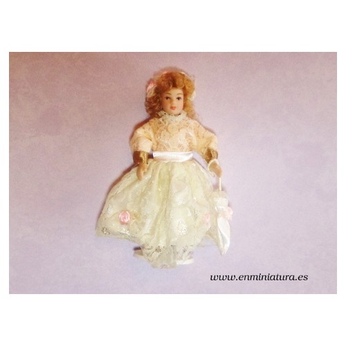Doll, girl with umbrella