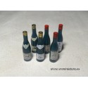 Botellas de vino de distintas marcas y colores