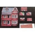 Outdoor papers for houses or models, With relief